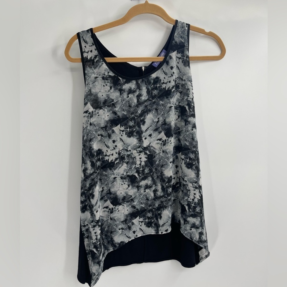 Vivienne vivienne tam polyester floral boho Y2k tank zipper back cami sz medium